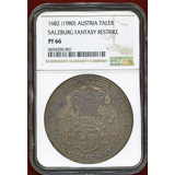 【SOLD】オーストリア  (1682) ターラー 銀貨 リスライク 大司教1100周年 PF66