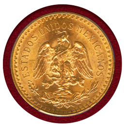 メキシコ 1925年 50ペソ 金貨 勝利の女神 PCGS MS64
