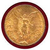 メキシコ 1922年 50ペソ 金貨 勝利の女神 PCGS MS63