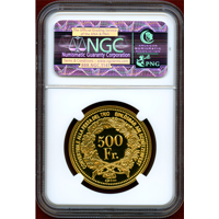 スイス 現代射撃祭 2012年 500フラン 金貨 グラウビュンデン NGC PF69UC