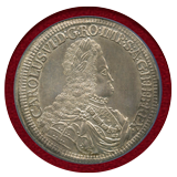 神聖ローマ帝国 オーストリア 1719年 2ターラー 銀貨 カール6世 NGC MS62