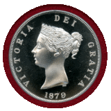 【SOLD】イギリス (1879) ファンタジー クラウン 銀貨 ヴィクトリア PR69DCAM