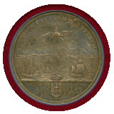 【SOLD】ドイツ エムデン 1807年 銀メダル 港と都市景観 NGC AU58