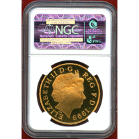 イギリス 1999年 5ポンド 金貨 ミレニアム NGC PF69UC