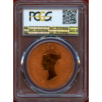 イギリス 2008(1887)年 クラウン 銅貨 ファンタジー ボノミ PCGS PR66RD