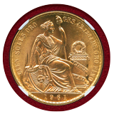 ペルー 1961年 100ソル 金貨 女神座像 NGC MS66