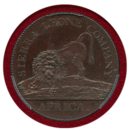 シエラレオネ 1791年 1セント 銅貨 ライオン NGC PR64BN