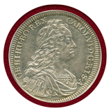 神聖ローマ帝国 オーストリア 1733年 ターラー 銀貨 カール6世 NGC MS61