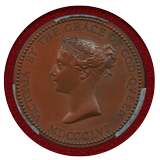 イギリス 1856年 ヴィクトリア女王 W.Wyon アート勲章 銅メダル PCGS SP65