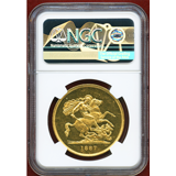 イギリス 1887年 5ポンド 金貨 ヴィクトリア ジュビリーヘッド NGC MS63PL