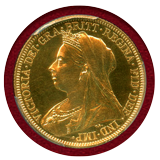 イギリス 1893年 ソブリン金貨 プルーフ ヴィクトリア女王 オールドヘッド PR62CAM