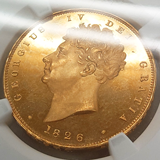 イギリス 1826年 2ポンド プルーフ金貨 ジョージ4世 NGC PF64UCAM