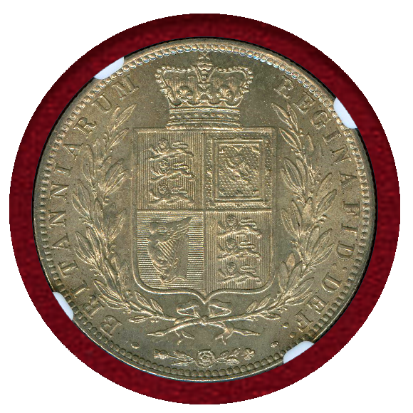 1874年(150年前) イギリス ヤングヘッドのヴィクトリア女王の銀貨VICTO
