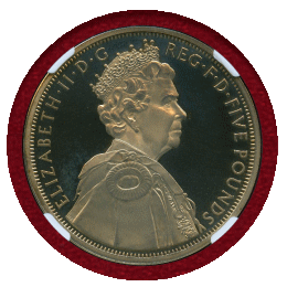 イギリス 2012年 ￡5 銀貨 エリザベス2世即位60年記念  NGC PROOF DETAILS