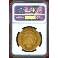 【SOLD】フランス 1868BB 100フラン 金貨 ナポレオン3世有冠 NGC MS64
