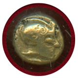 イオニア 紀元前625-522年 1/24ステーター 銀貨 NGC Ch VF