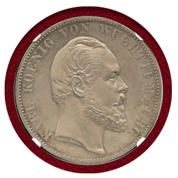 ドイツ 1871年 2ターラー銀貨(PURE SILVER)プルーフ ウルム大聖堂修復記念 PF63