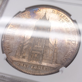 ドイツ 1869年 2ターラー銀貨 プルーフ ウルム大聖堂修復 NGC PF63
