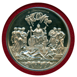 イギリス 1887年 銀メダル ヴィクトリア女王即位50周年記念 PCGS SP62
