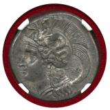 【SOLD】古代ギリシャ ルカニア 紀元前300-280 ステーター銀貨 Ch AU★