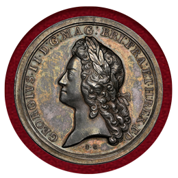 【SOLD】イギリス 1731年 銀メダル ジョージ2世 第2回ウィーン条約記念 NGC MS62