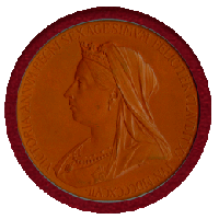 【SOLD】イギリス 1897年 銀/銅メダル ヴィクトリア女王即位60周年 MS61/62BN