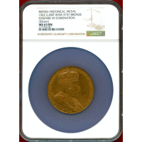 イギリス 1902年 銅メダル エドワード7世戴冠記念 NGC MS63BN