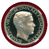 イギリス (1936) クラウン 銀貨 ファンタジー エドワード8世 PF68UC