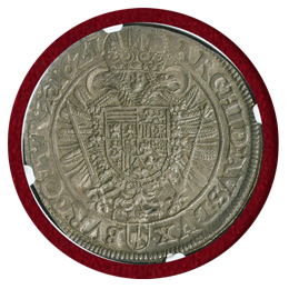 【SOLD】神聖ローマ帝国 オーストリア 1621年 ターラー 銀貨 フェルディナンドⅡ MS61