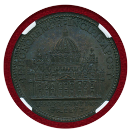 バチカン市国 1613年 銅メダル パウルス5世 バシリカ完成記念 NGC MS65BN