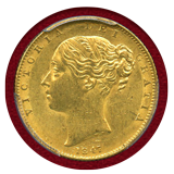 イギリス 1847年 ソブリン 金貨 ヴィクトリア ヤングヘッド シールド MS61
