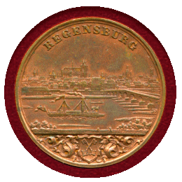 【SOLD】ドイツ レーゲンスブルク 1849年 銅メダル 都市景観 産業展