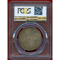 イギリス 1703年 1/2クラウン 銀貨 アン女王 VIGO PCGS XF40