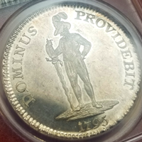 スイス ベルン 1795年 ターラー 銀貨 騎士立像 PCGS MS62