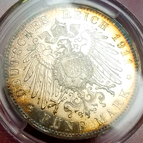 NGC】1911J ドイツ ハンブルク 3マルク銀貨+zimexdubai.com