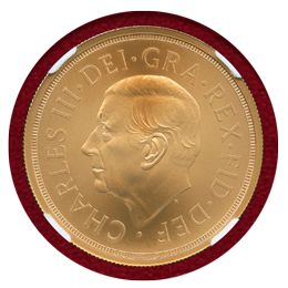 イギリス 2022年 ￡5 金貨 エリザベス女王メモリアル NGC MS70Matte FR