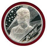 イギリス 2020年 10ポンド(5オンス) 銀貨 プルーフ デヴィッド・ボウイ PF70UC