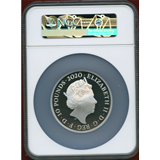 イギリス 2020年 10ポンド(5オンス) 銀貨 プルーフ デヴィッド・ボウイ PF70UC