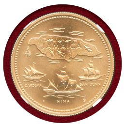 【SOLD】ジャマイカ 1972年 20ドル金貨 独立10周年記念 NGC MS69