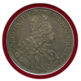神聖ローマ帝国 オーストリア 1721年 ターラー 銀貨 カール6世 NGC MS62