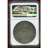 神聖ローマ帝国 オーストリア 1721年 ターラー 銀貨 カール6世 NGC MS62