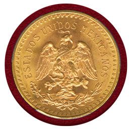 メキシコ 1943年 50ペソ 金貨 勝利の女神 PCGS MS66