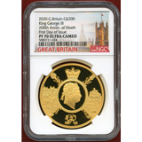 イギリス 2020年 200ポンド 金貨 ジョージ3世没後200年記念 NGC PF70UC FDI