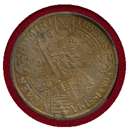 ドイツ ザクセン 1630年 ターラー銀貨 アウグスブルク信仰告白100年 PCGS MS61
