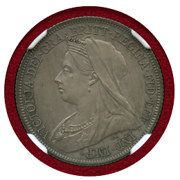 イギリス 1893年 シリング 銀貨 ヴィクトリア オールドヘッド NGC PF65