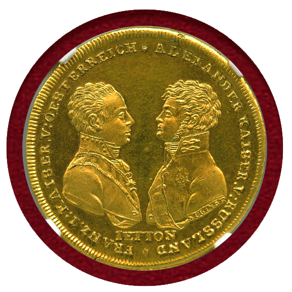 Jcc ジャパンコインキャビネット ロシア 1813年 ライプツィヒの戦い戦勝記念メダル ギルト Ngc Ms63