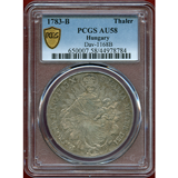 ハンガリー 1783B ターラー銀貨 マドンナ PCGS AU58
