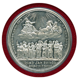 イギリス 1820年 ジョージ3世追悼メダル ホワイトメタル PCGS SP62