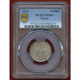 自由都市ダンツィヒ 1923年 グルデン 銀貨 NGC MS64