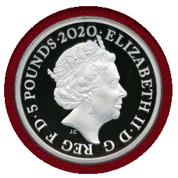 イギリス 2020年 5ポンド(2oz) 銀貨 プルーフ スリーグレイセス